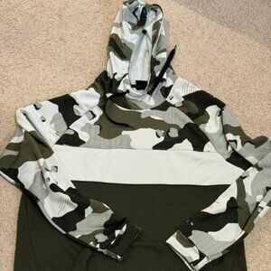 Nike Green Camo Hoodie - Size XL